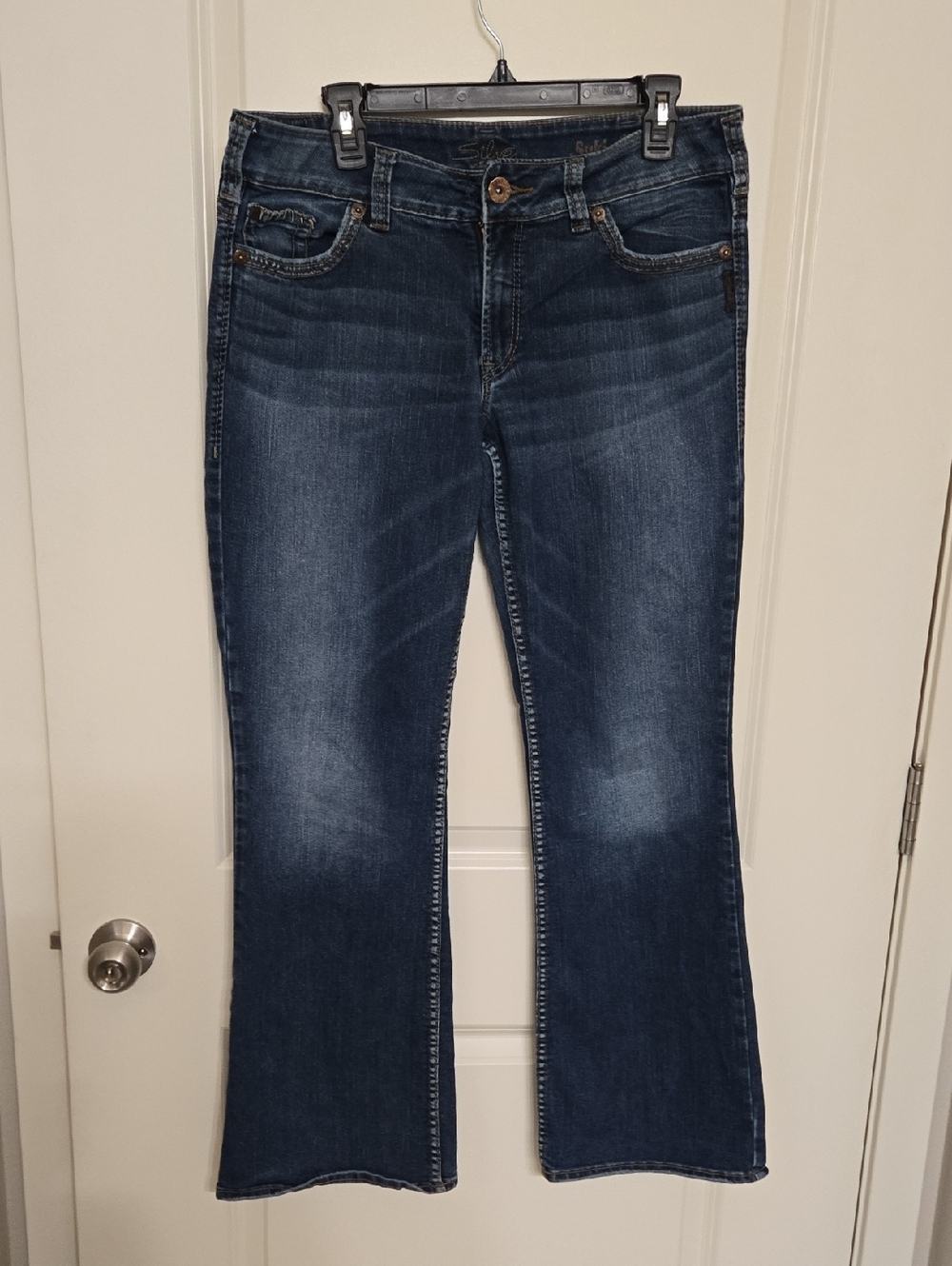 Silver Jeans Women's Dark Blue Flare Jeans